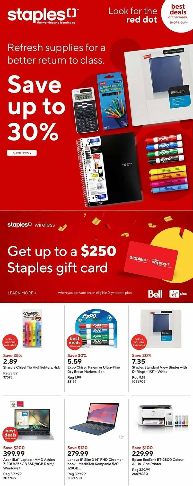 Staples flyer from January 2 to January 16 2025 - flyer page 1