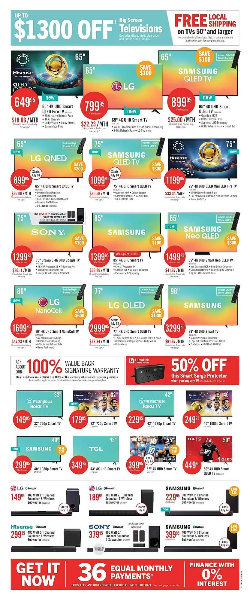 The Brick flyer from July 17 to July 31 2025 - flyer page 19