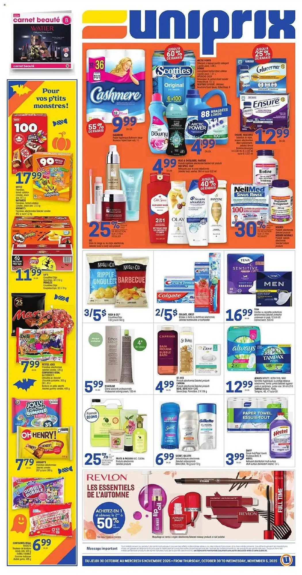 Uniprix flyer from October 30 to November 5 2025 - flyer page 1