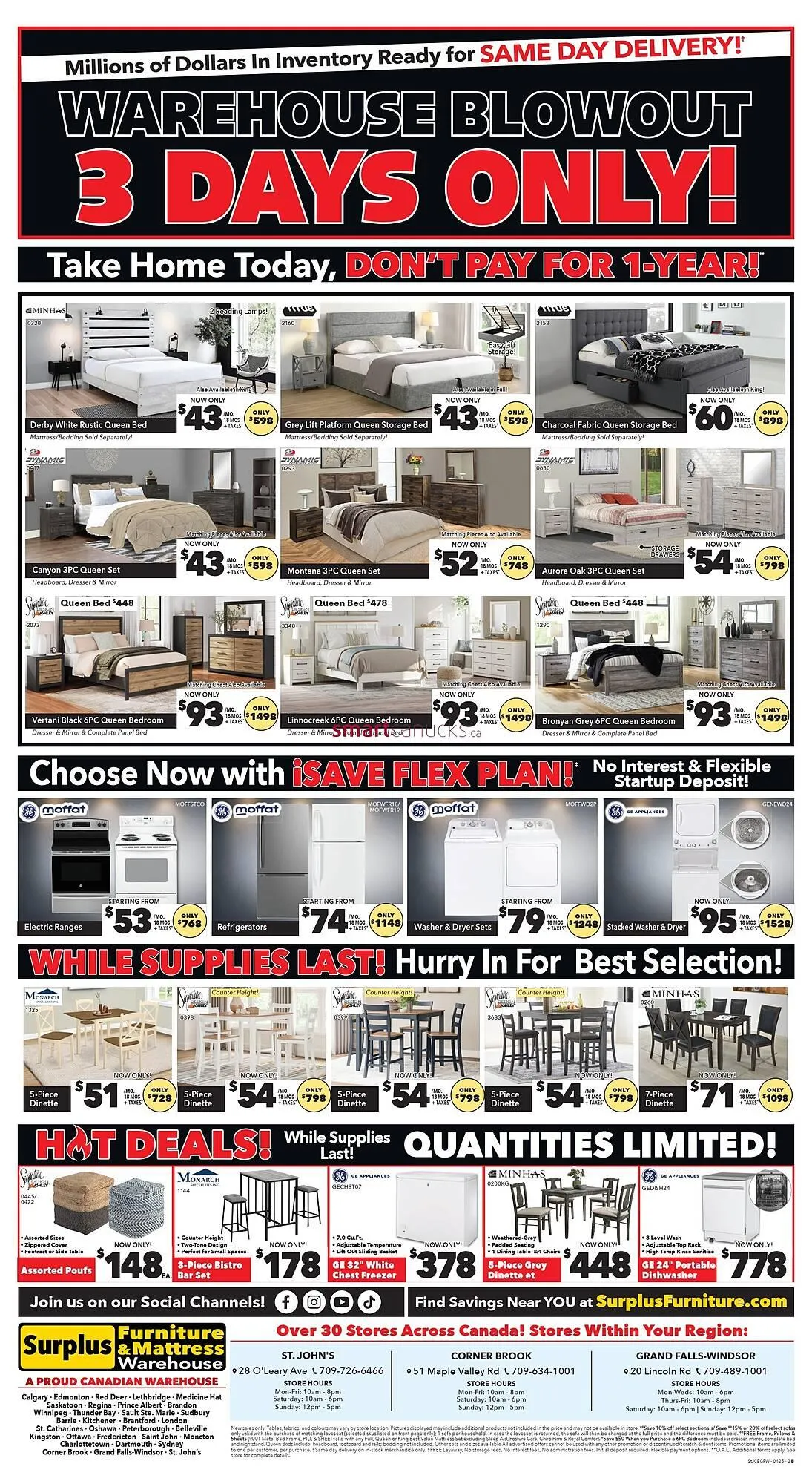 Surplus Furniture flyer from April 22 to April 27 2025 - flyer page 3