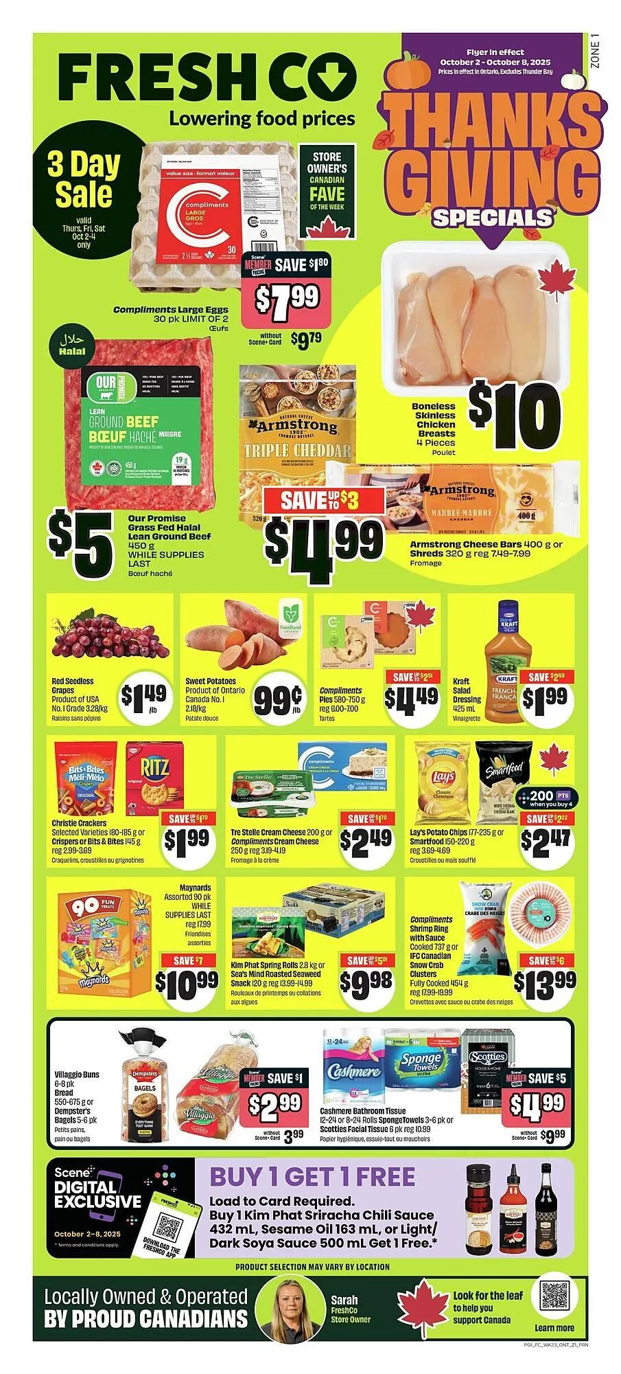 FreshCo flyer from October 2 to October 9 2025 - flyer page 1
