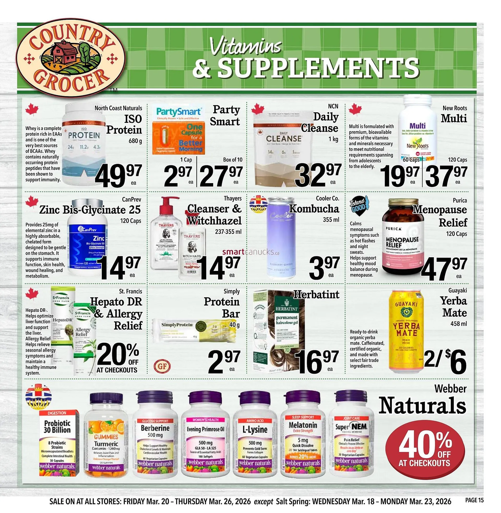 Country Grocer flyer from March 20 to March 26 2026 - flyer page 15