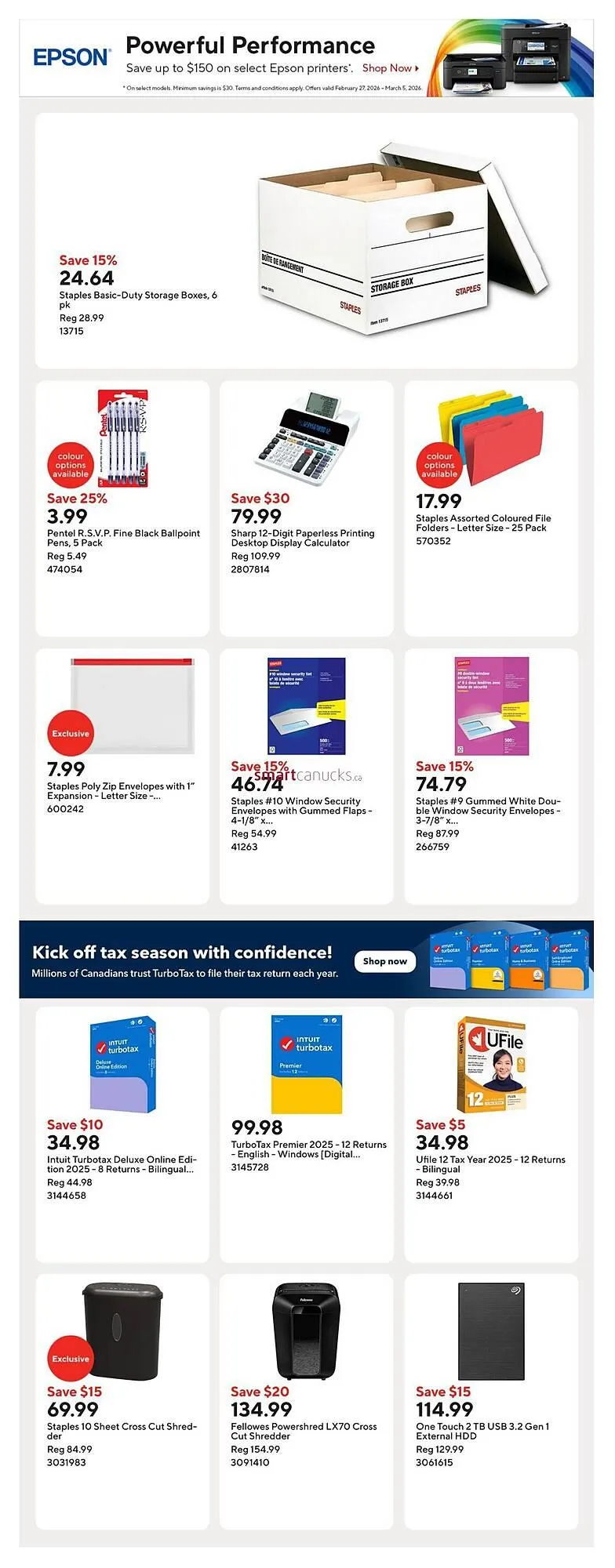 Staples flyer from February 27 to March 5 2026 - flyer page 5
