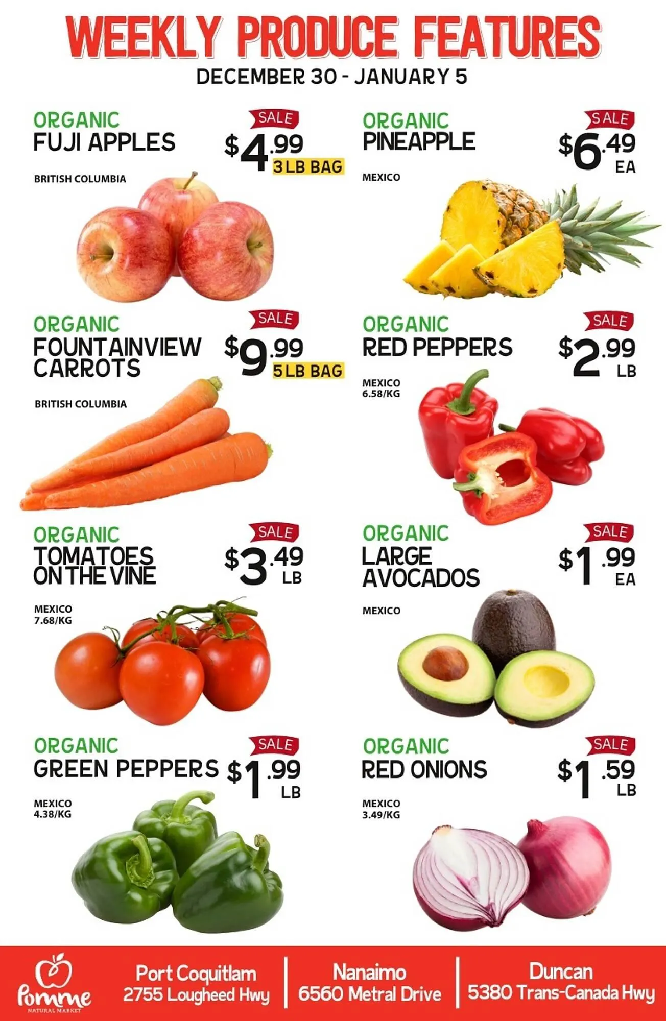 Pomme Natural Market flyer from December 30 to January 5 2026 - flyer page 1