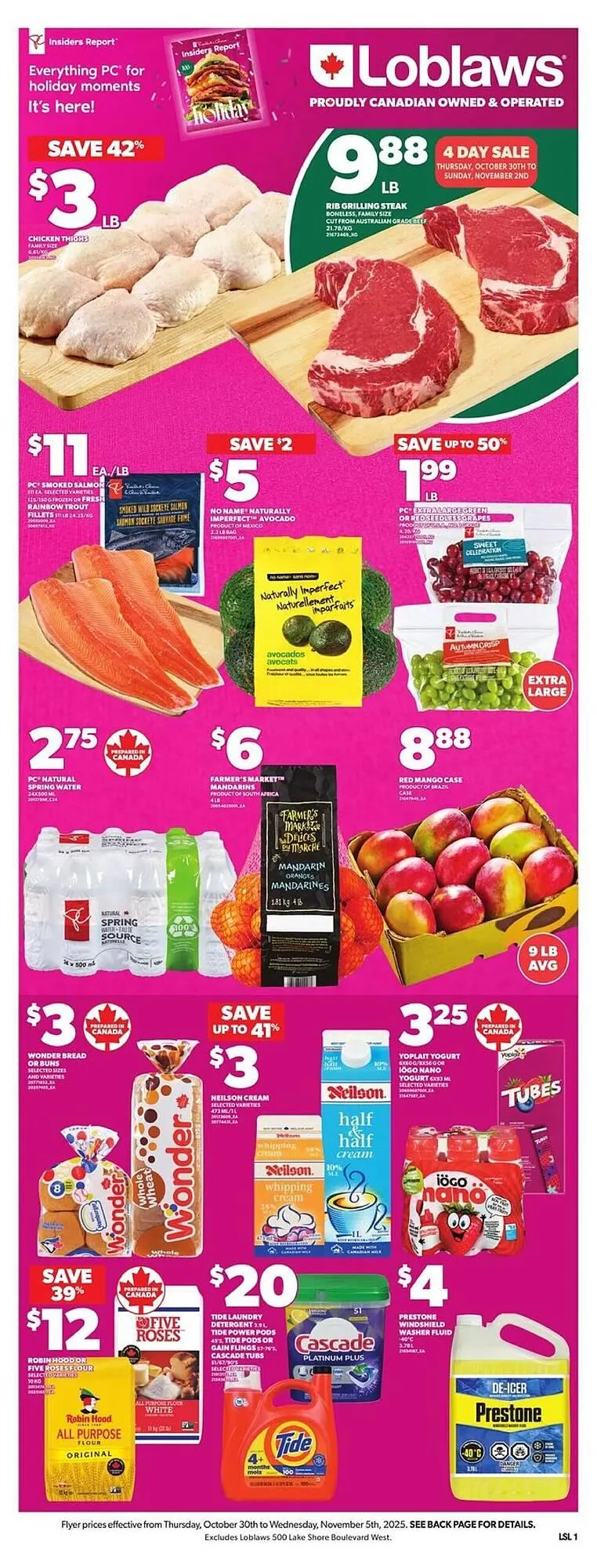 Loblaws flyer from October 30 to November 6 2025 - flyer page 1