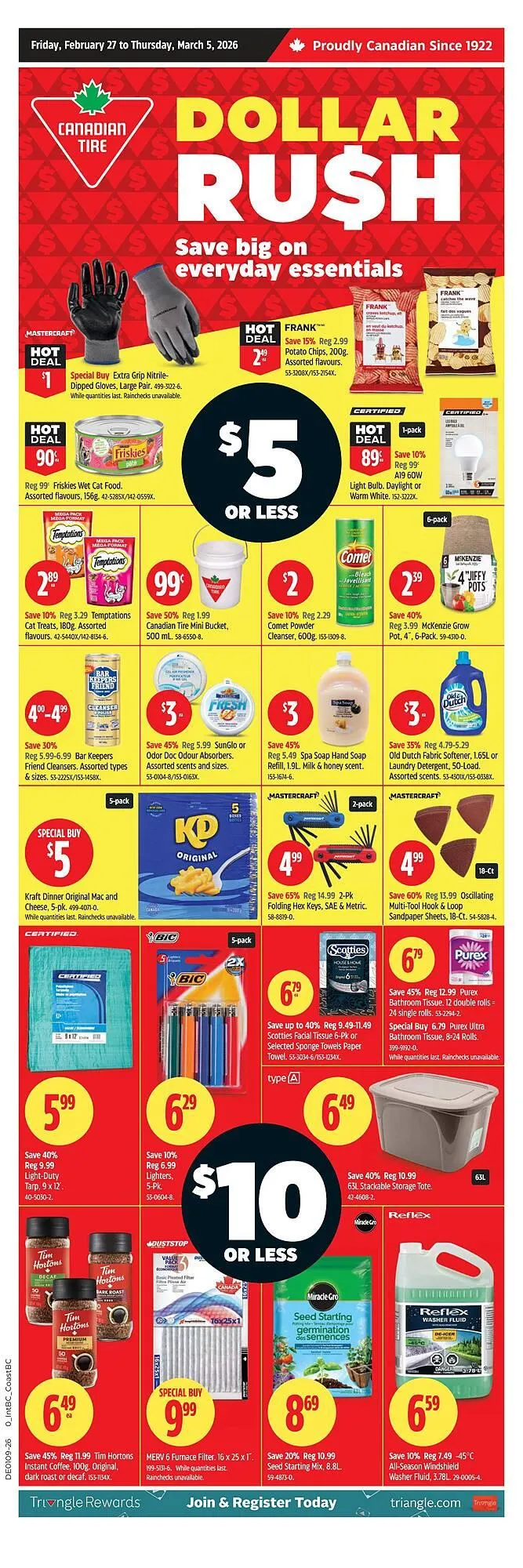 Canadian Tire flyer from February 27 to March 5 2026 - flyer page 1