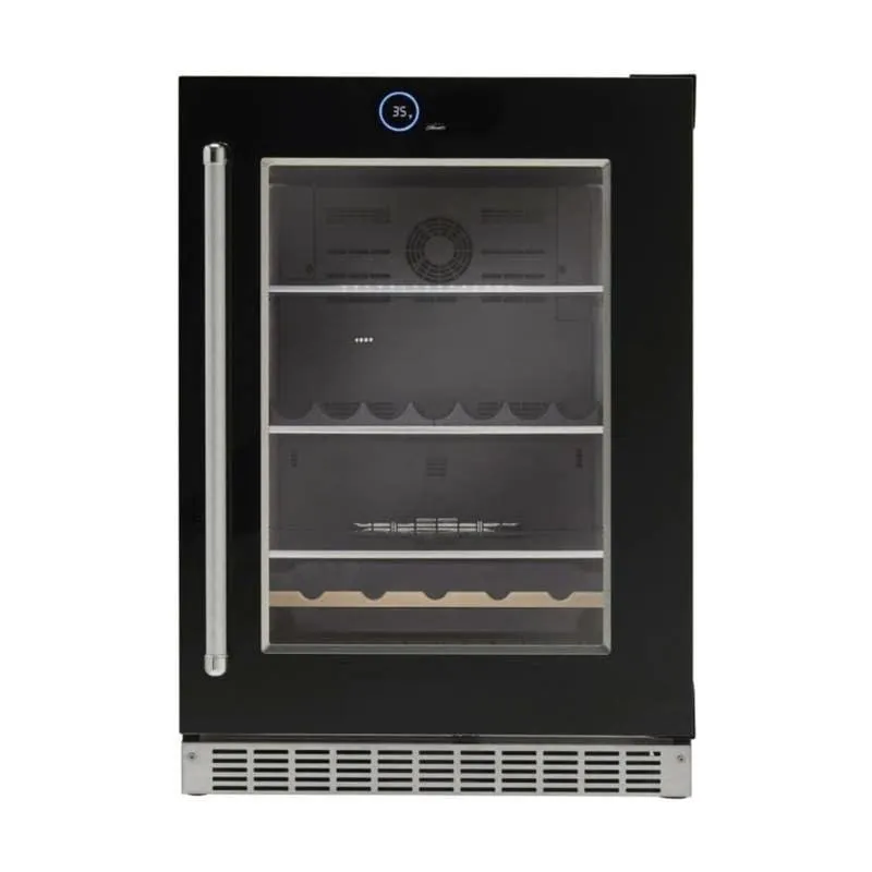 SILHOUETTE Centre de boissons encastré 24″ Noir 24" - SRVBC050R-SS