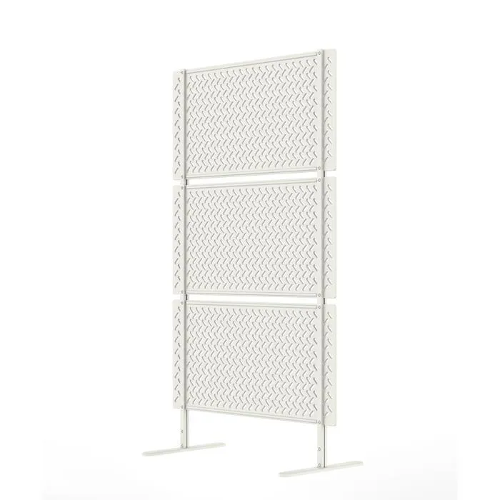 RapidOutdoor 400 x 1400 x 800 White Decorative Privacy Screen