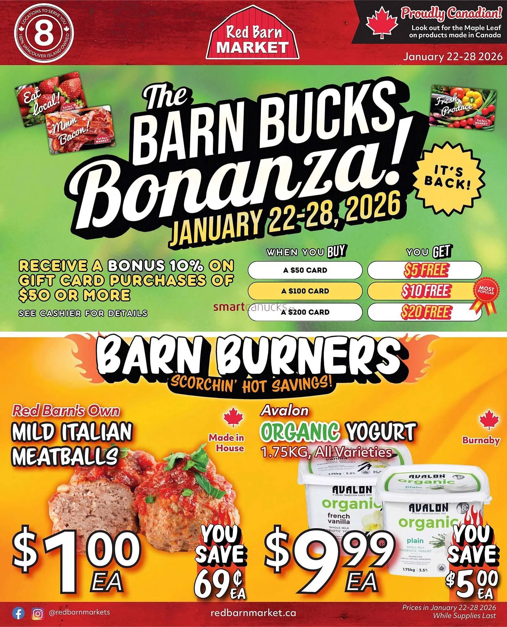 Red Barn Market flyer - 1