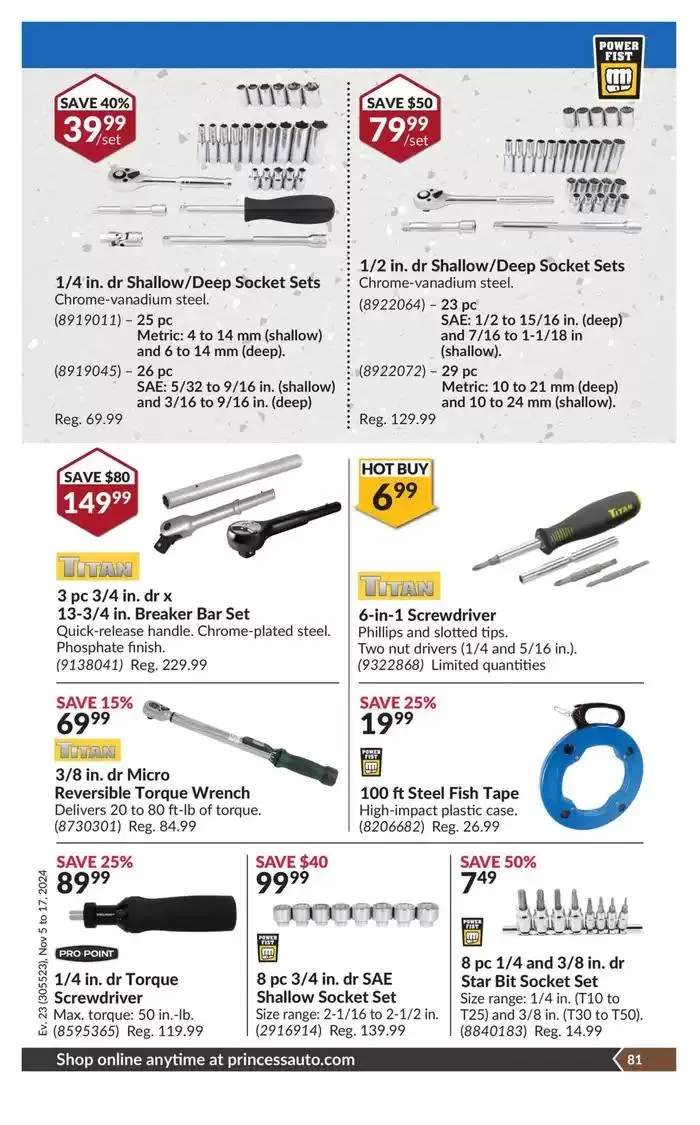 National Sale from November 5 to November 17 2024 - flyer page 85