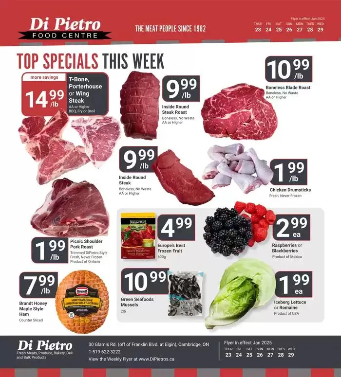 Top Specials This Week from January 24 to January 29 2025 - flyer page 1