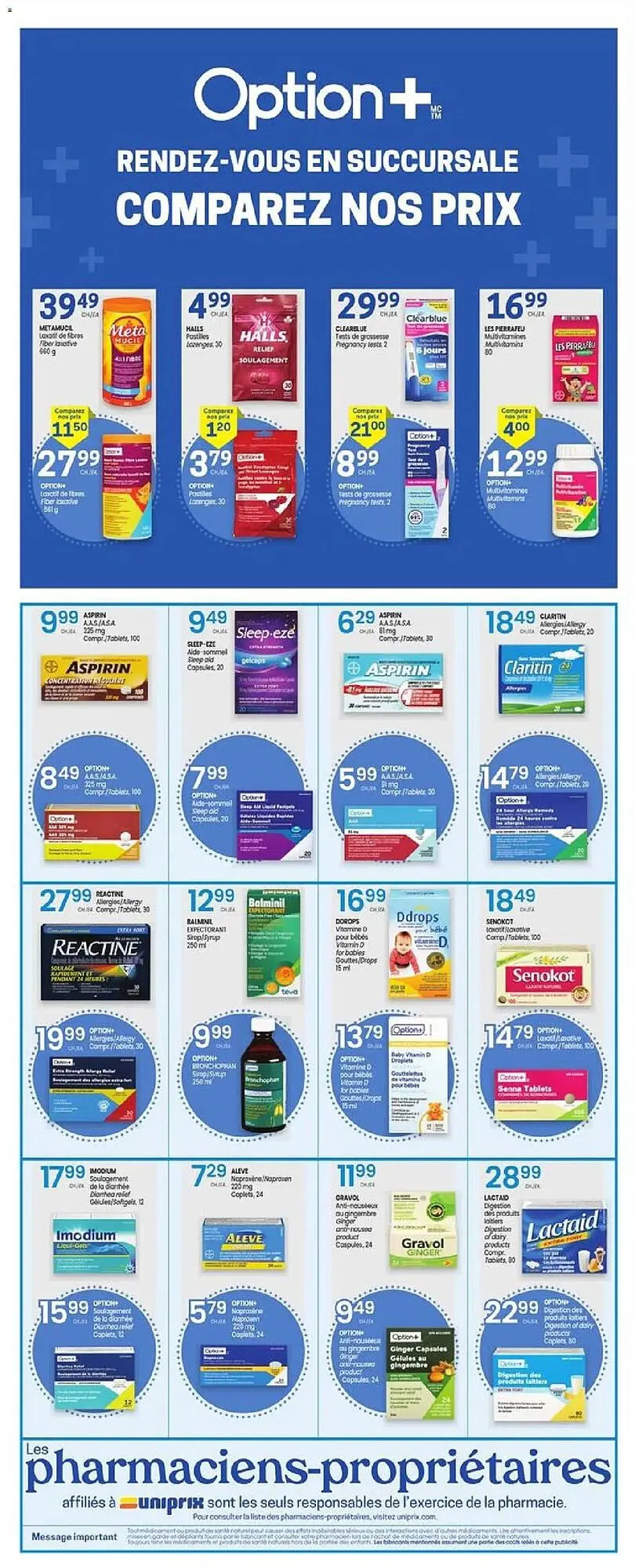 Uniprix flyer from January 1 to January 8 2026 - flyer page 7