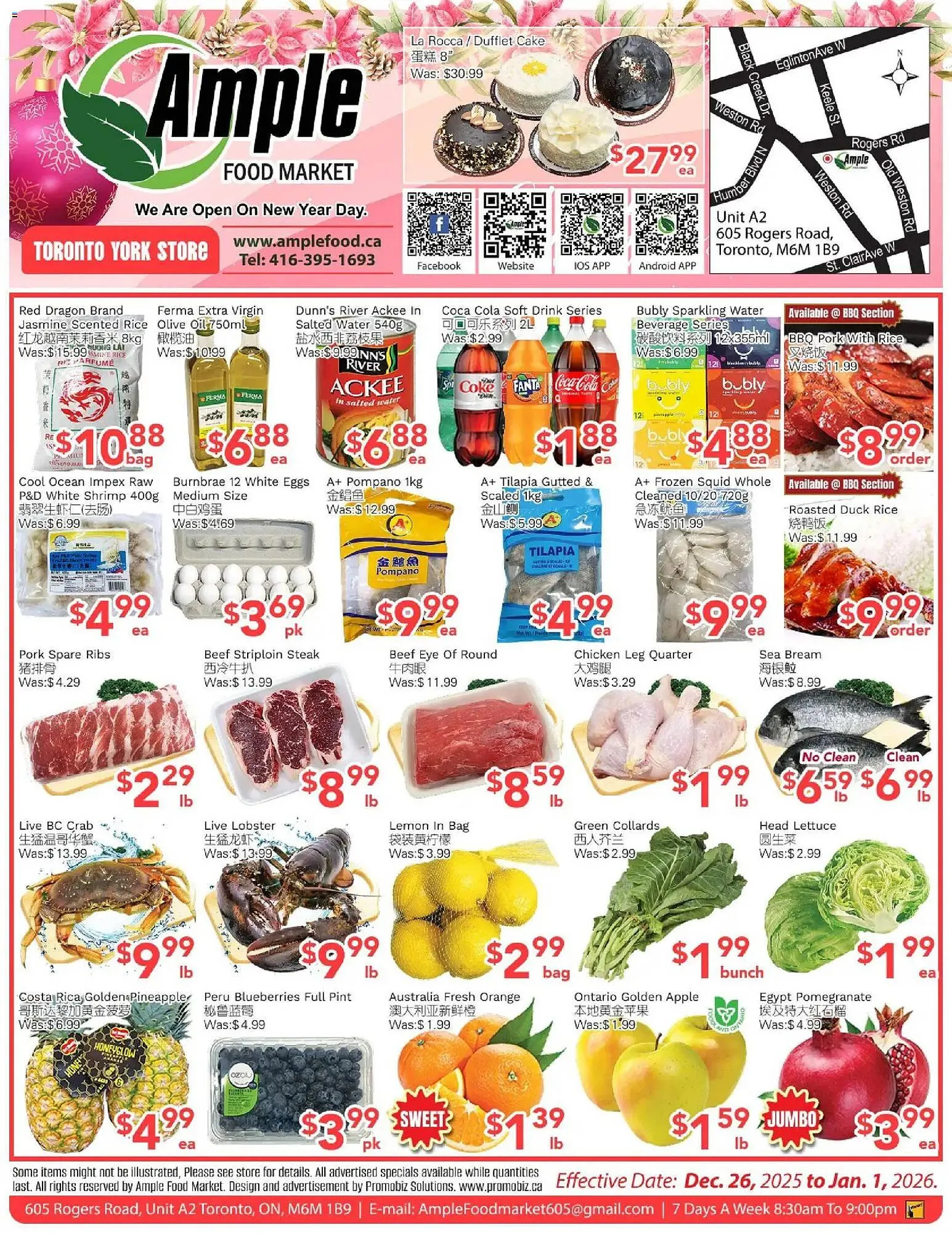 Ample Food Market flyer from December 26 to January 2 2026 - flyer page 1