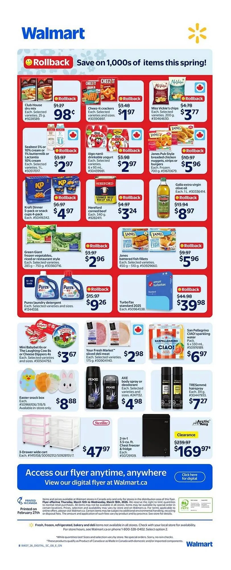 Walmart flyer from March 12 to March 18 2026 - flyer page 2