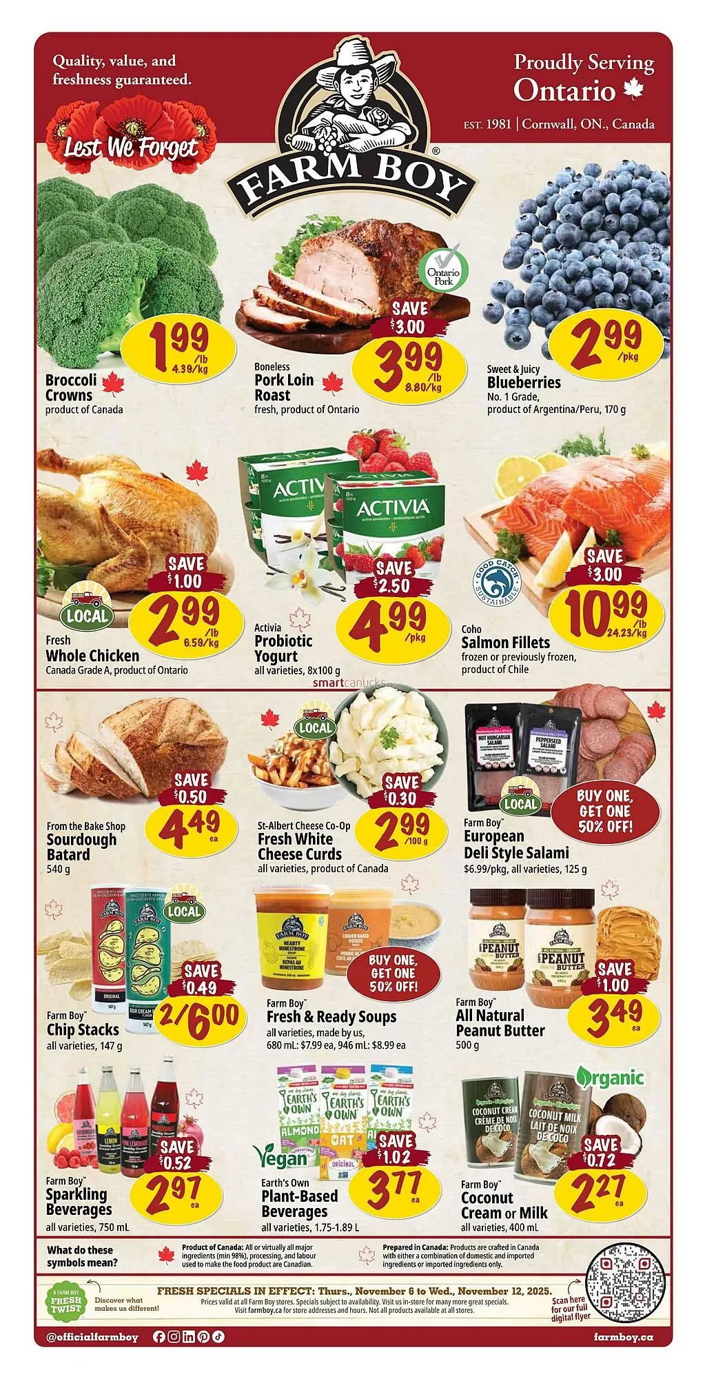 Farm Boy flyer from November 6 to November 12 2025 - flyer page 1