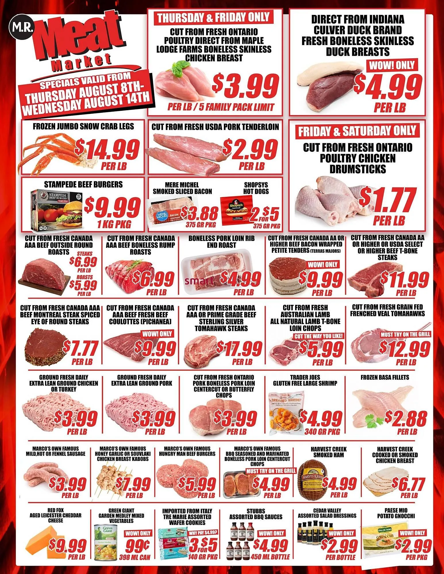 Mr. Meat Market flyer from August 8 to August 14 2024 - flyer page 1