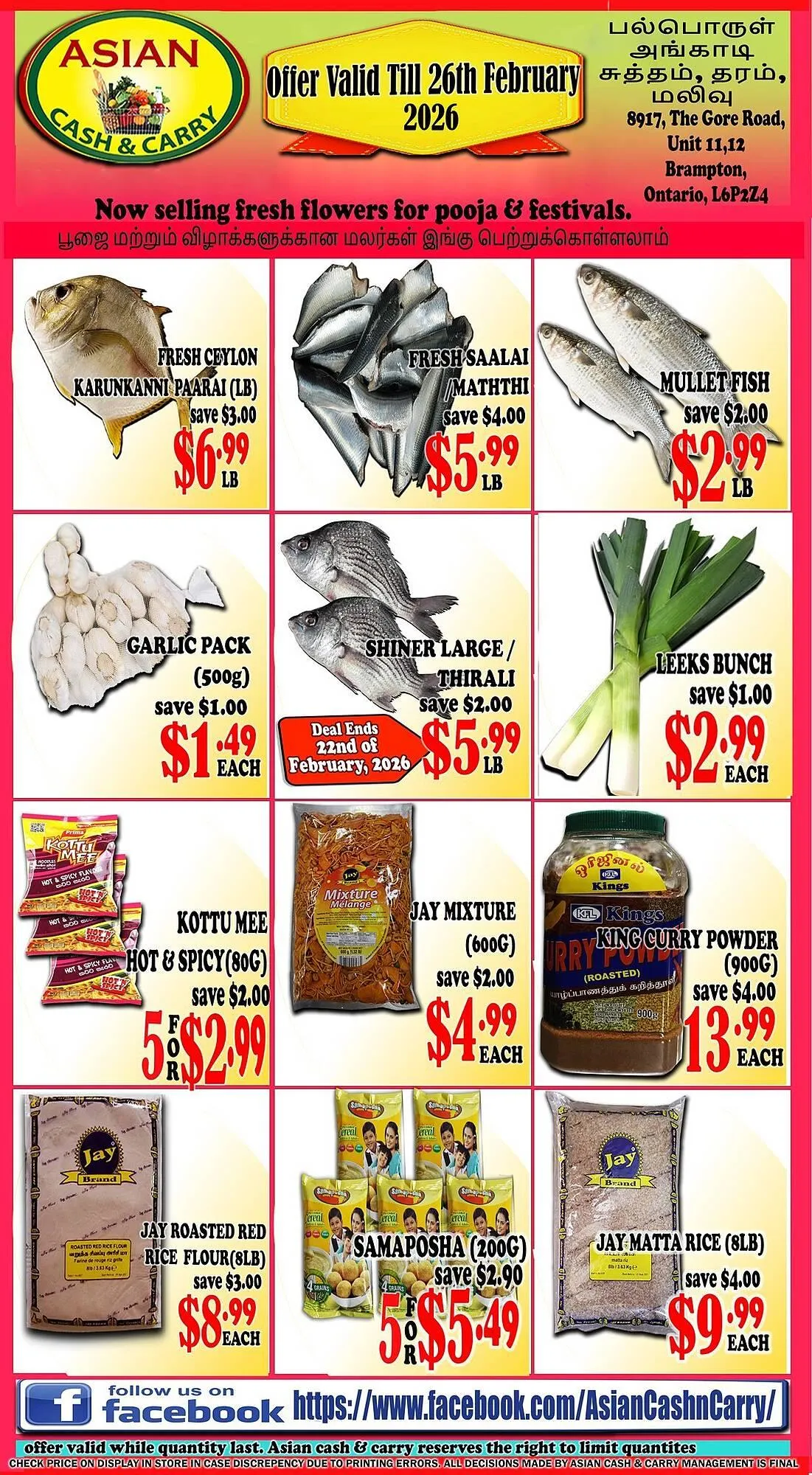 Asian Cash & Carry flyer from February 20 to February 26 2026 - flyer page 1