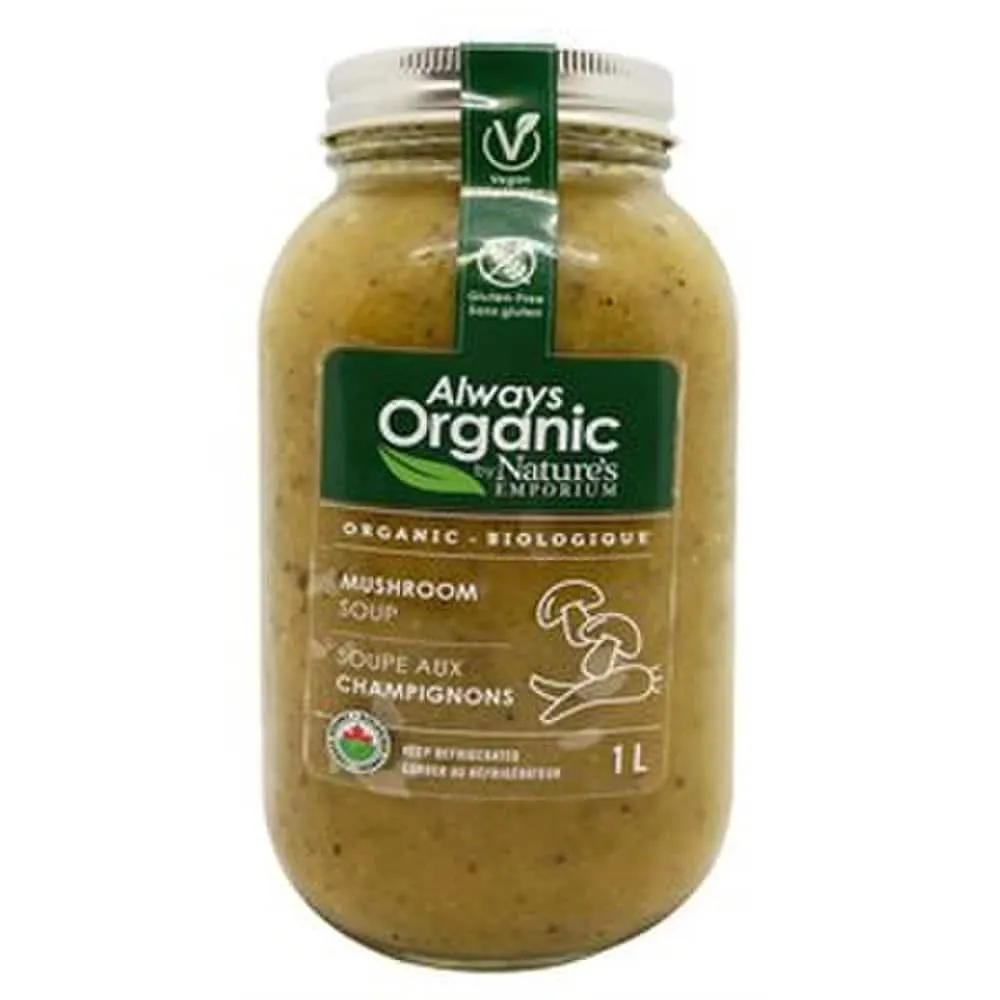 Always Organic Soup Mushroom Org 1L