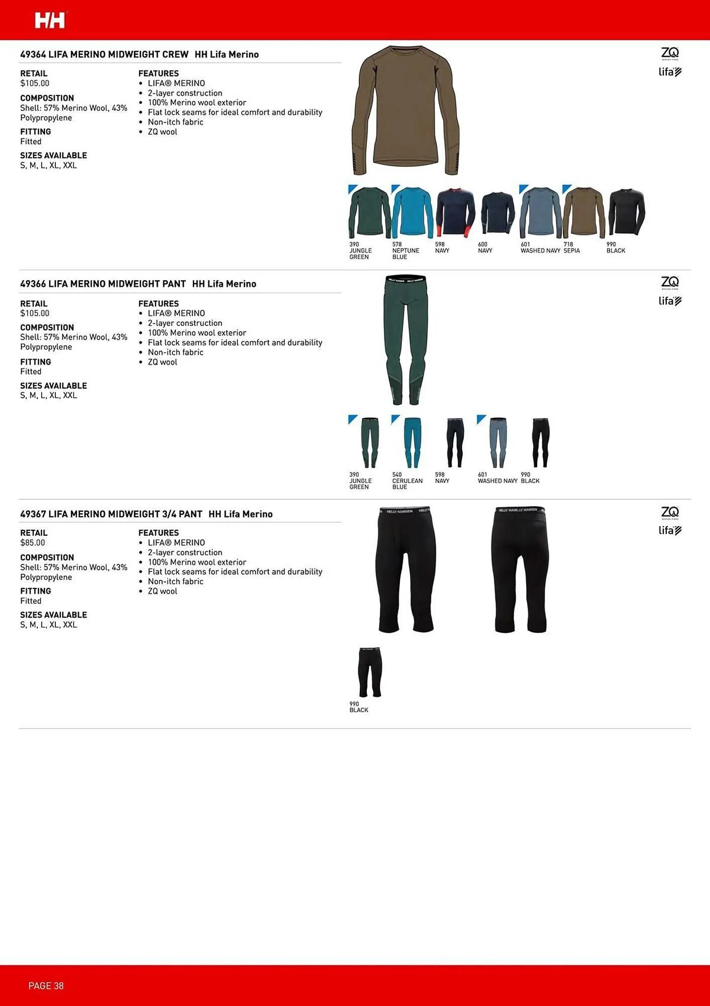 Helly Hansen flyer from September 11 to February 28 2026 - flyer page 38