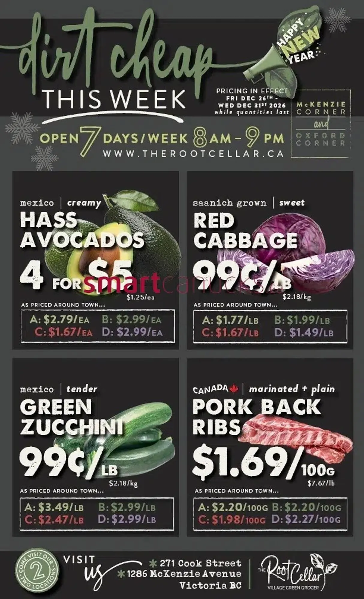 The Root Cellar flyer from December 26 to December 31 2025 - flyer page 1