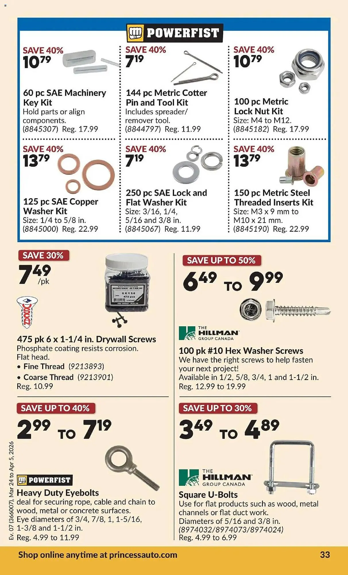 Princess Auto flyer from March 24 to April 6 2026 - flyer page 41