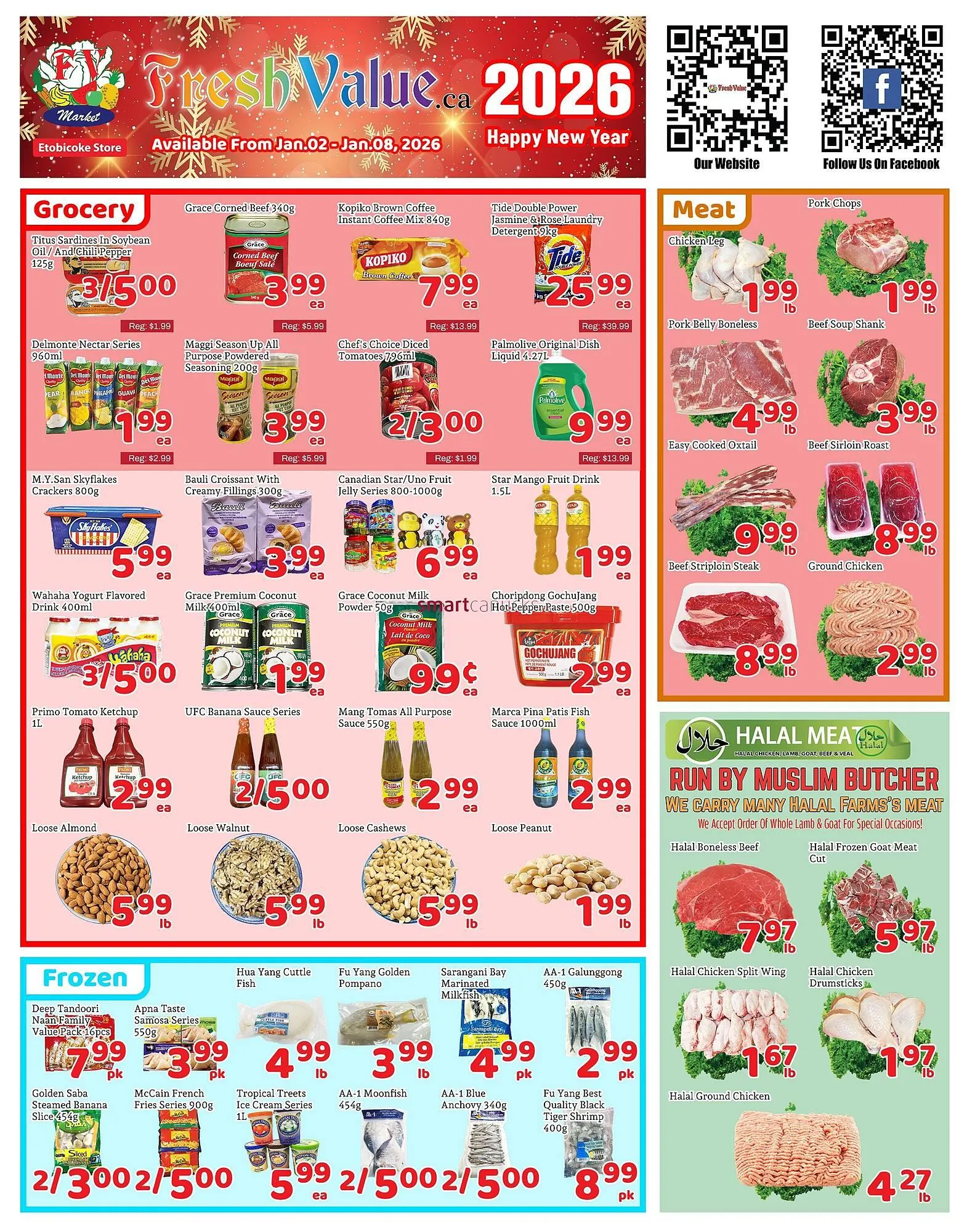 Fresh Value flyer from January 2 to January 8 2026 - flyer page 1