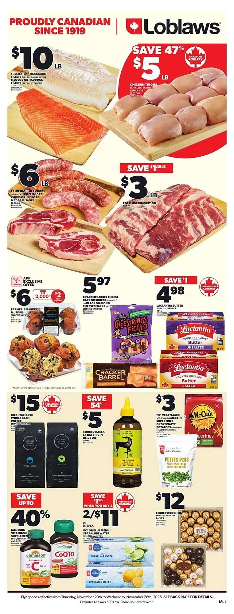 Loblaws flyer from November 20 to November 27 2025 - flyer page 1