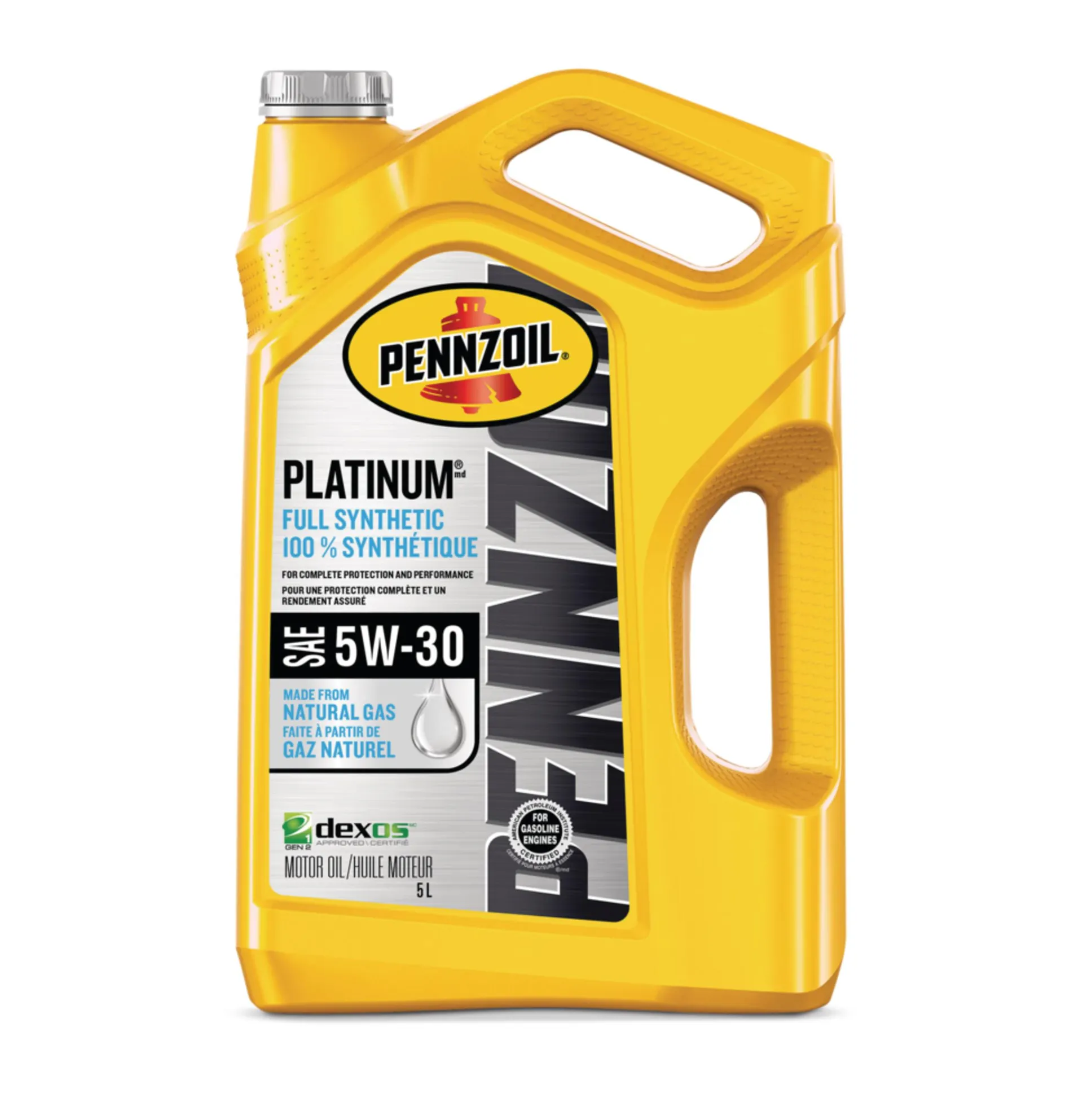 Pennzoil Platinum 5W30 Synthetic Engine/Motor Oil, 5-L