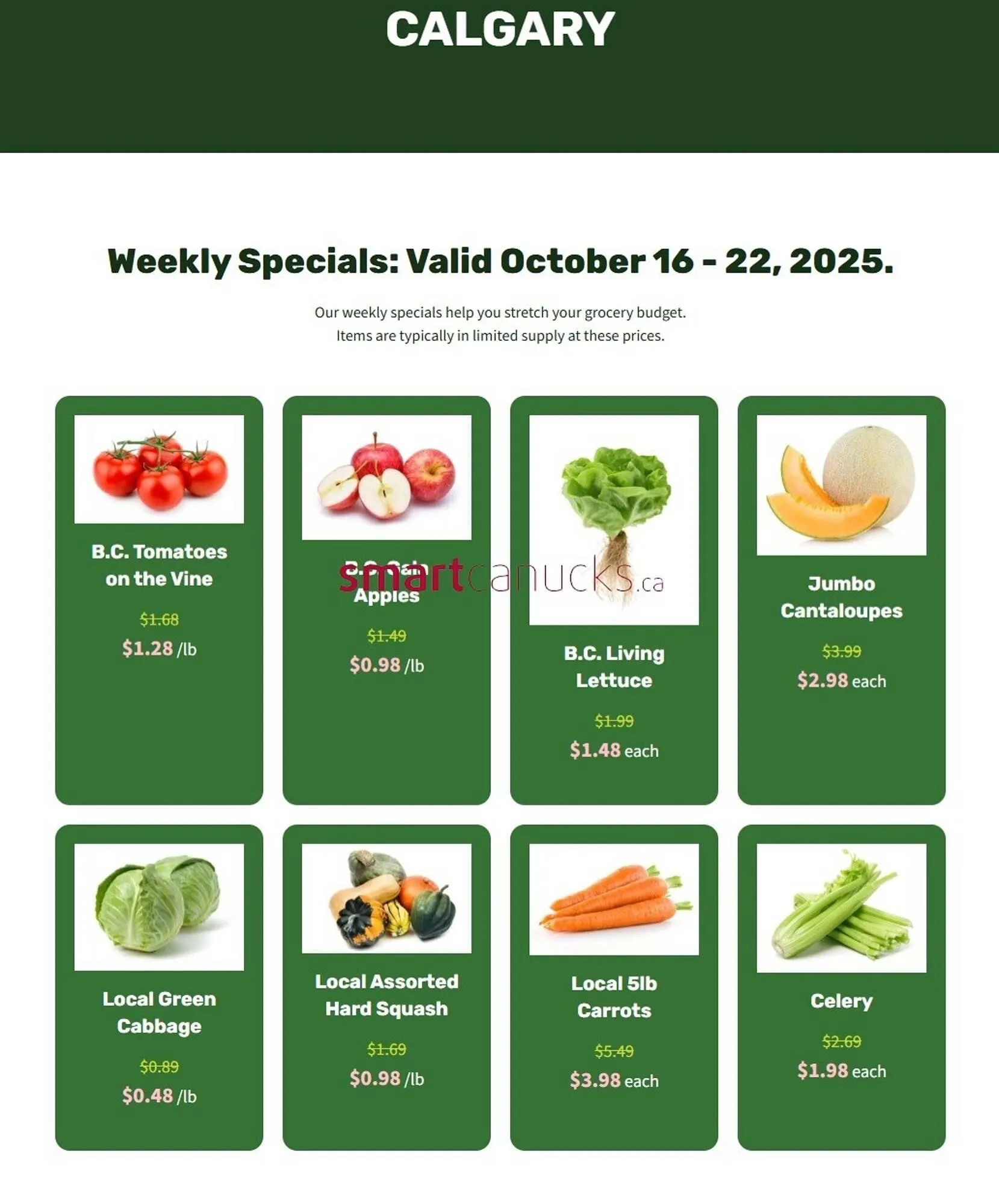 H&W Produce flyer from October 16 to October 22 2025 - flyer page 1