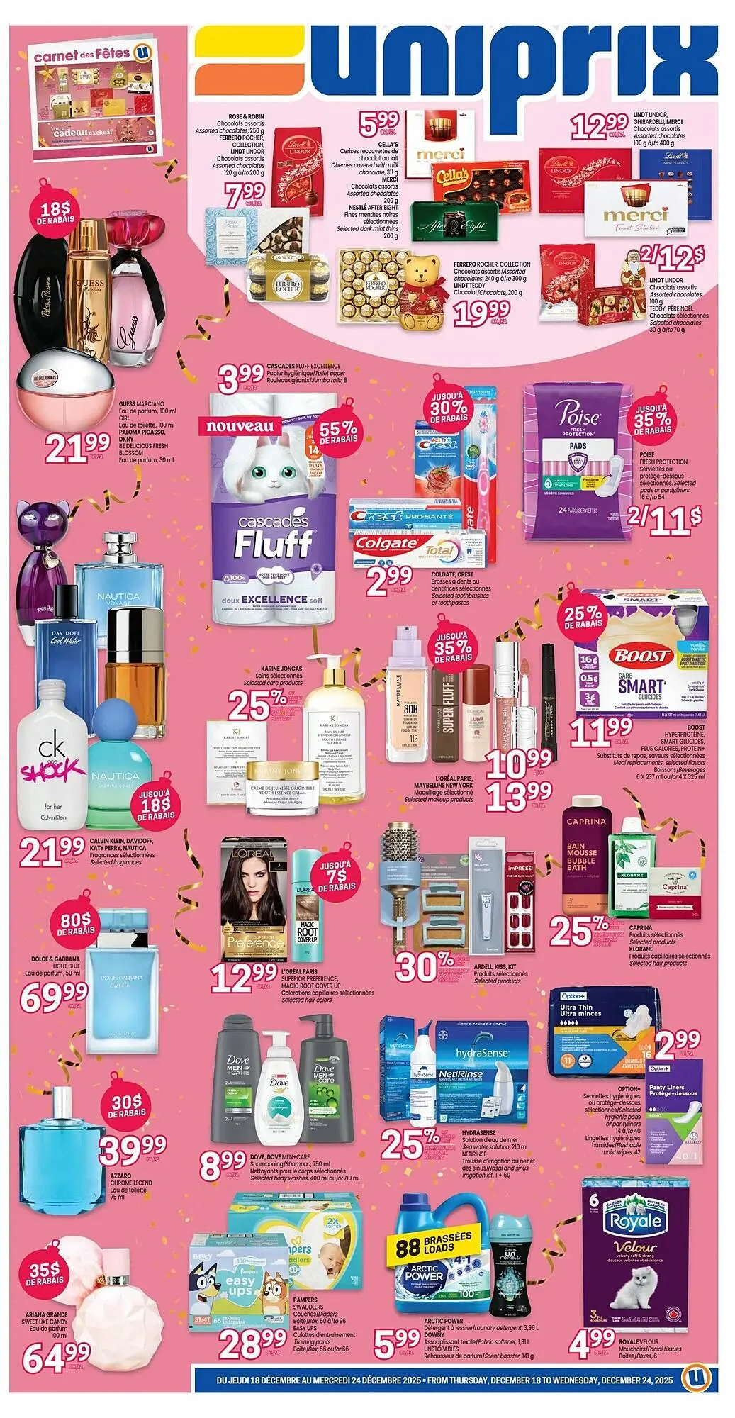 Uniprix flyer from December 18 to December 25 2025 - flyer page 1