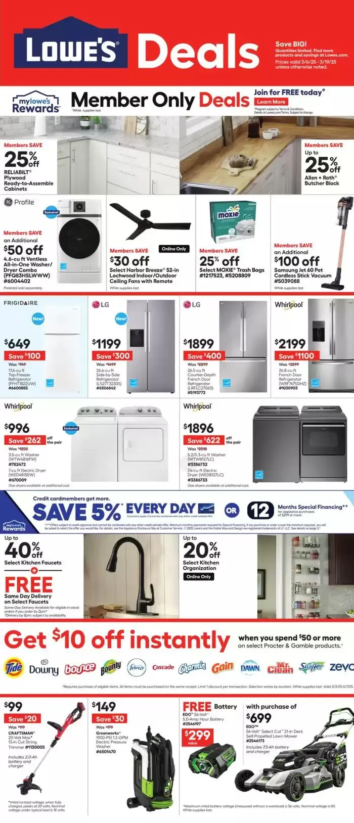 Weekly Deals from March 6 to March 19 2025 - flyer page 1
