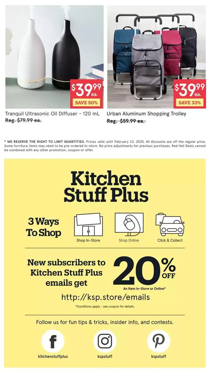 Kitchen Stuff Plus weeky flyer from February 18 to February 23 2025 - flyer page 6