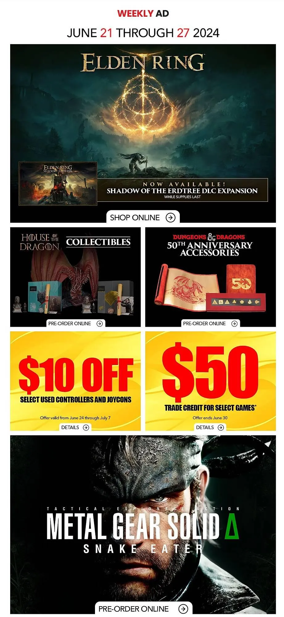 GameStop flyer from June 21 to June 27 2024 - flyer page 1