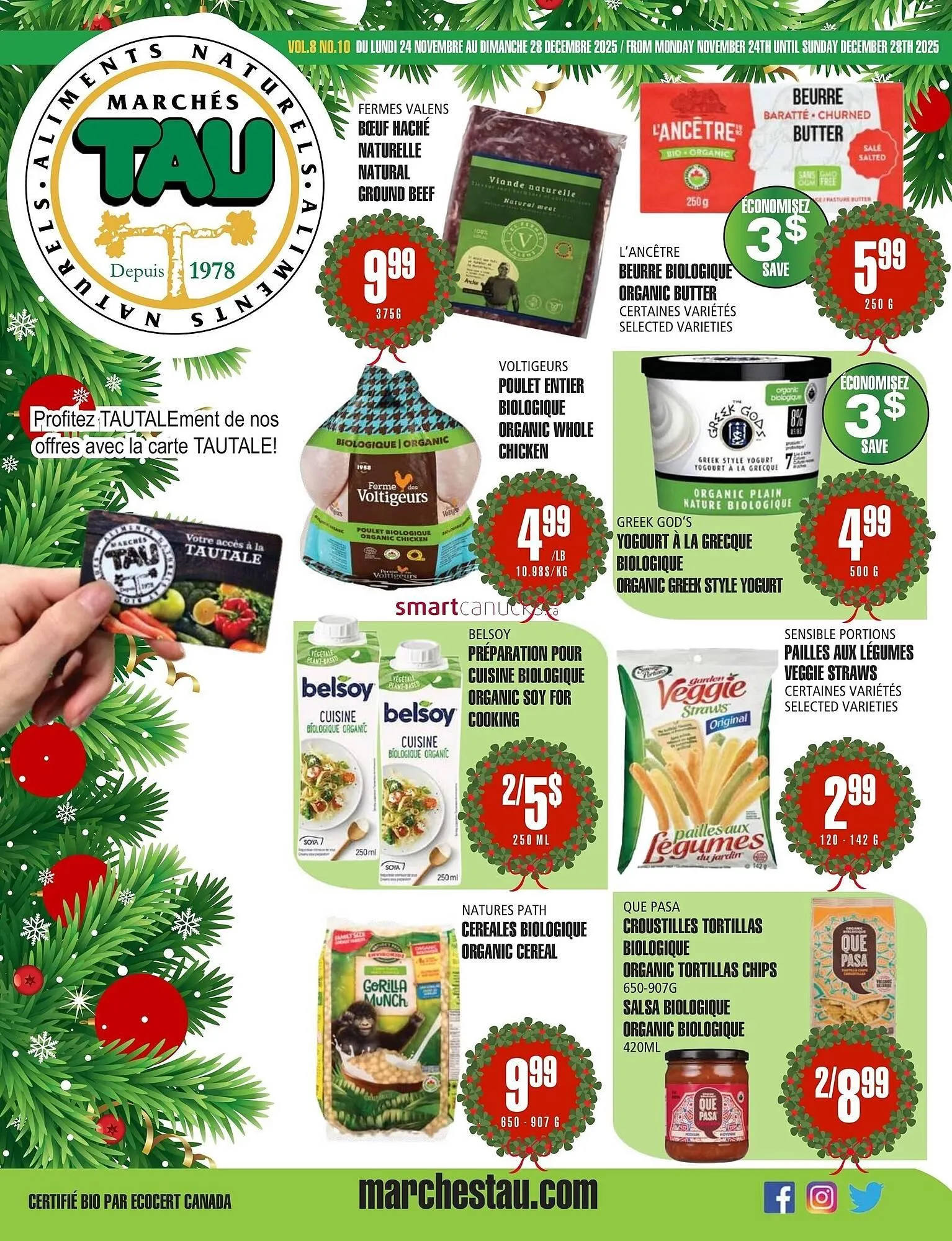 Marches Tau flyer from November 24 to December 7 2025 - flyer page 1