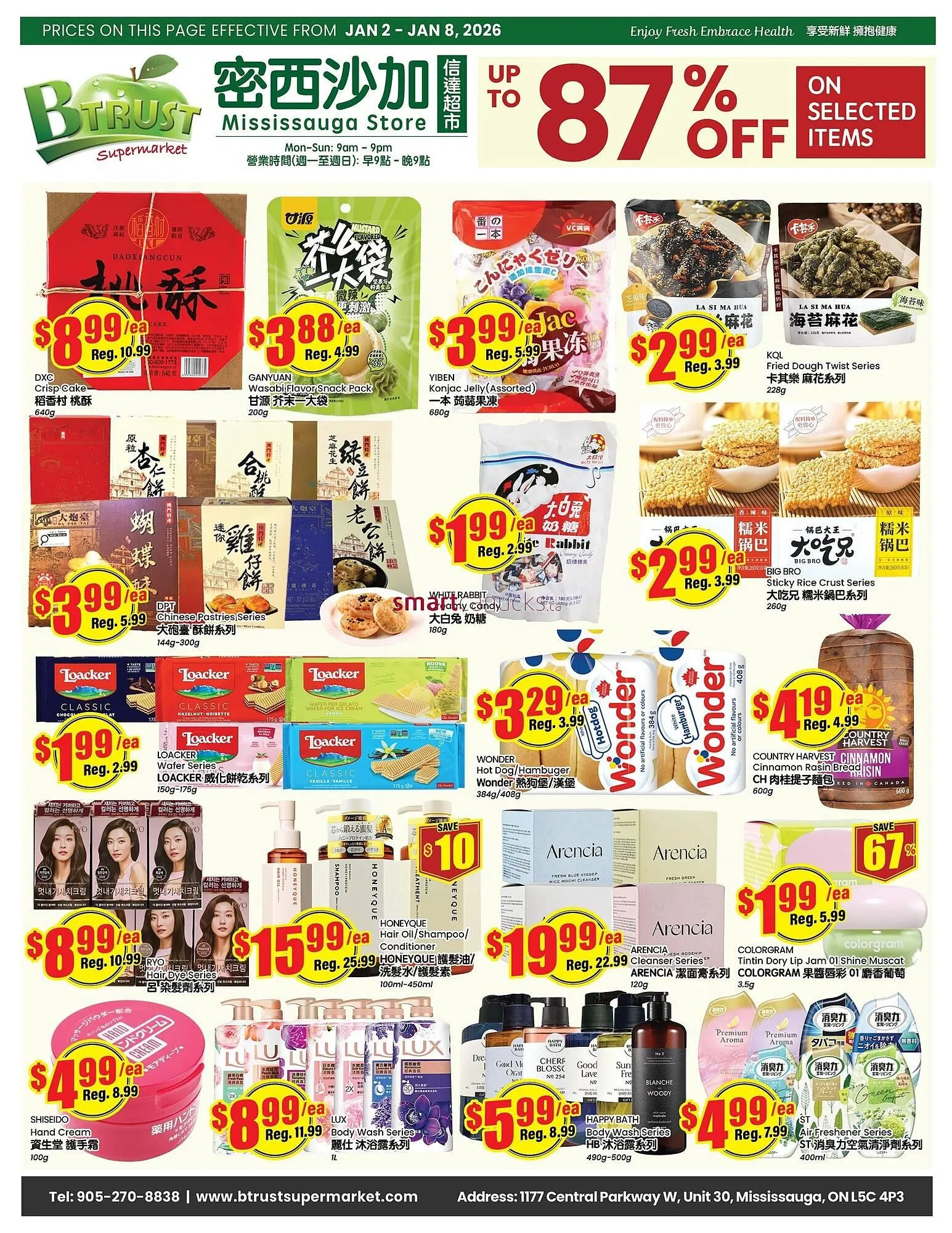 Btrust Supermarket flyer from January 2 to January 8 2026 - flyer page 1