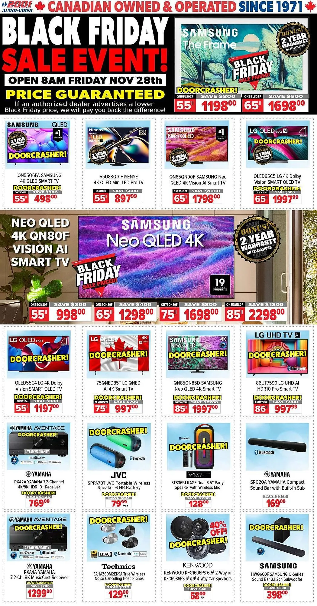 2001 Audio Video flyer - 1