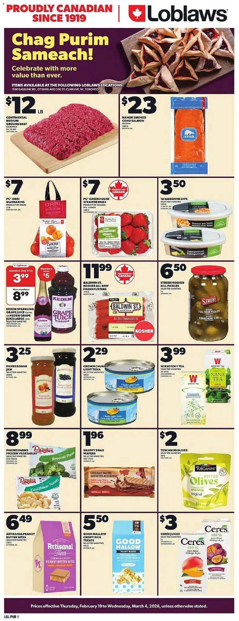 Loblaws flyer from February 19 to March 4 2026 - flyer page 1