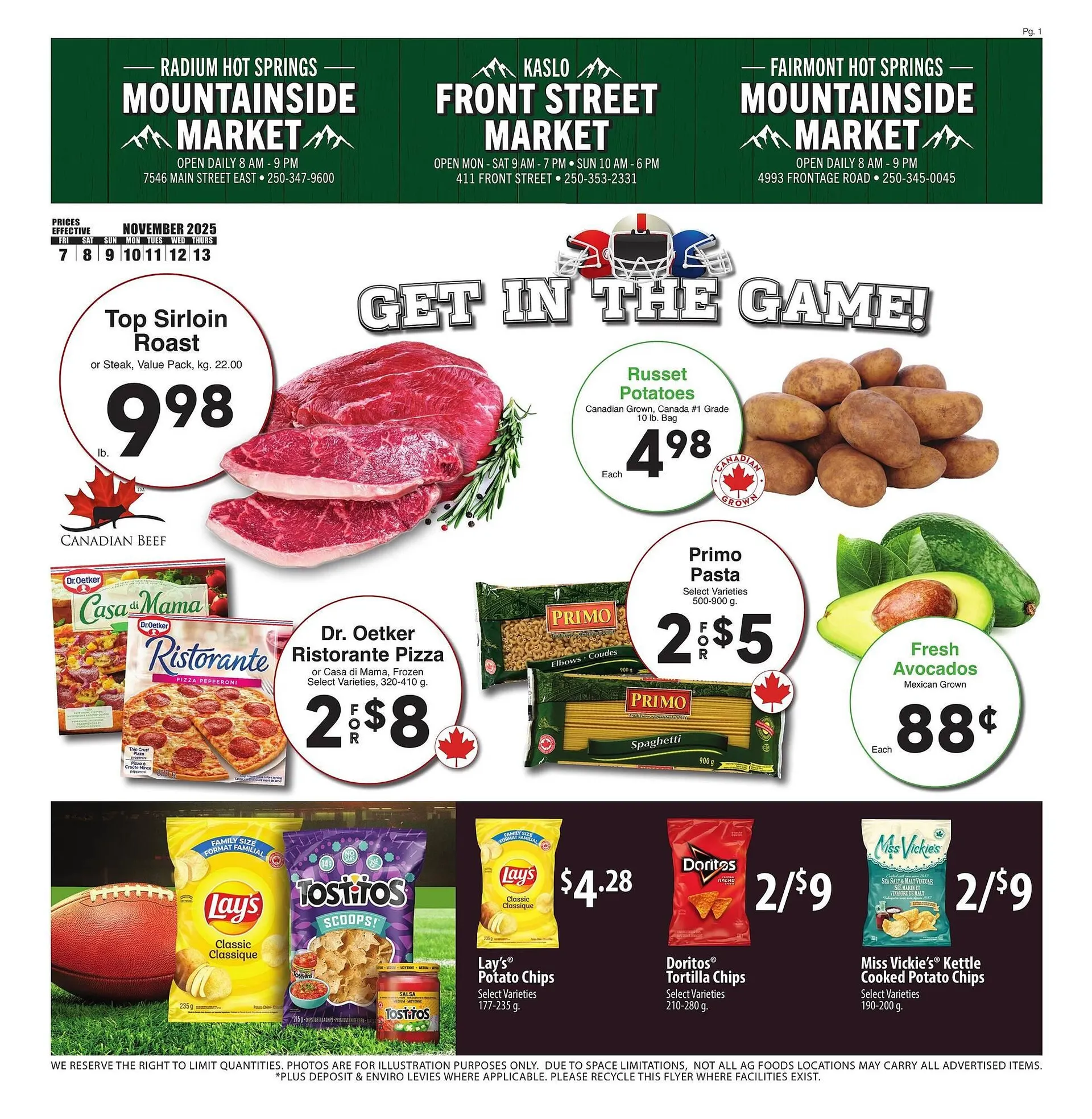 AG Foods flyer from November 7 to November 13 2025 - flyer page 1