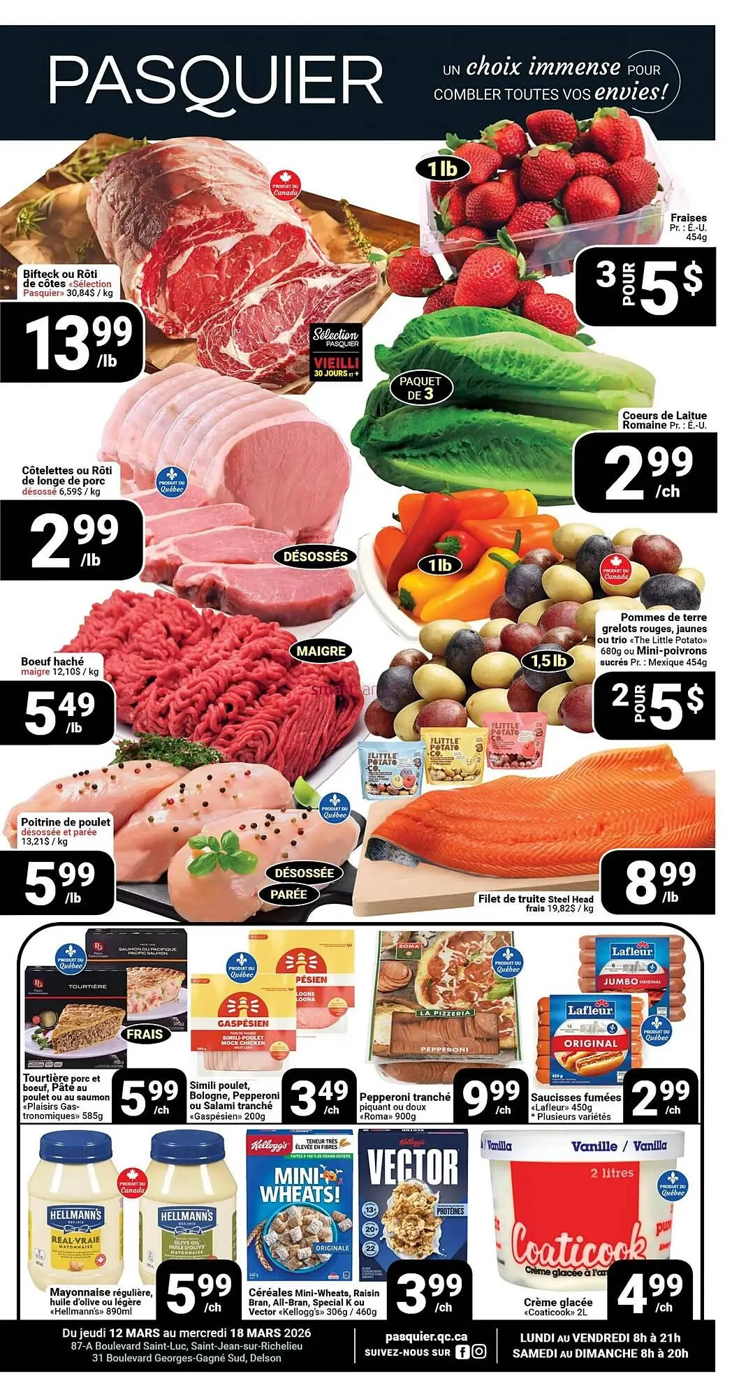 Pasquier flyer from March 12 to March 18 2026 - flyer page 1