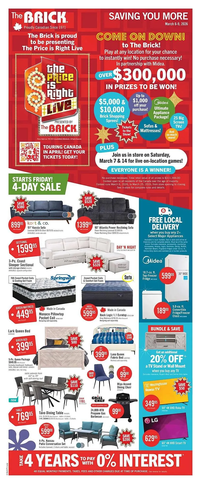 The Brick flyer from March 6 to March 9 2026 - flyer page 1