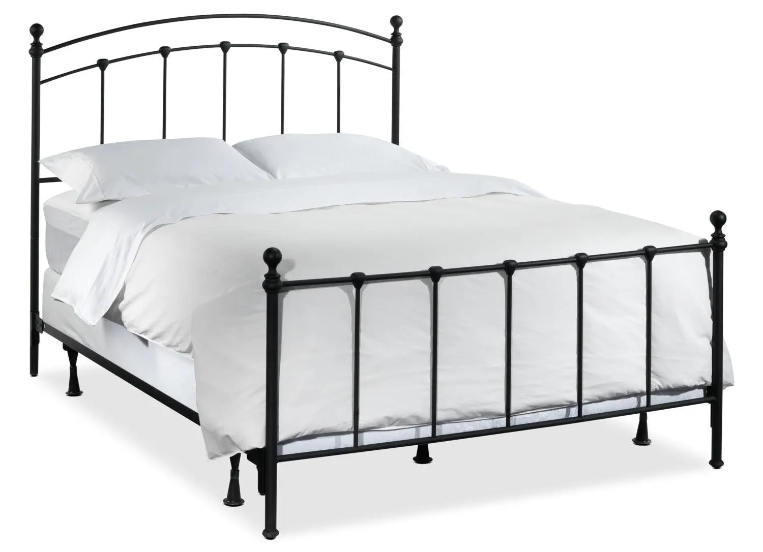 Sanford 3-Piece Queen Bed - Matte Black