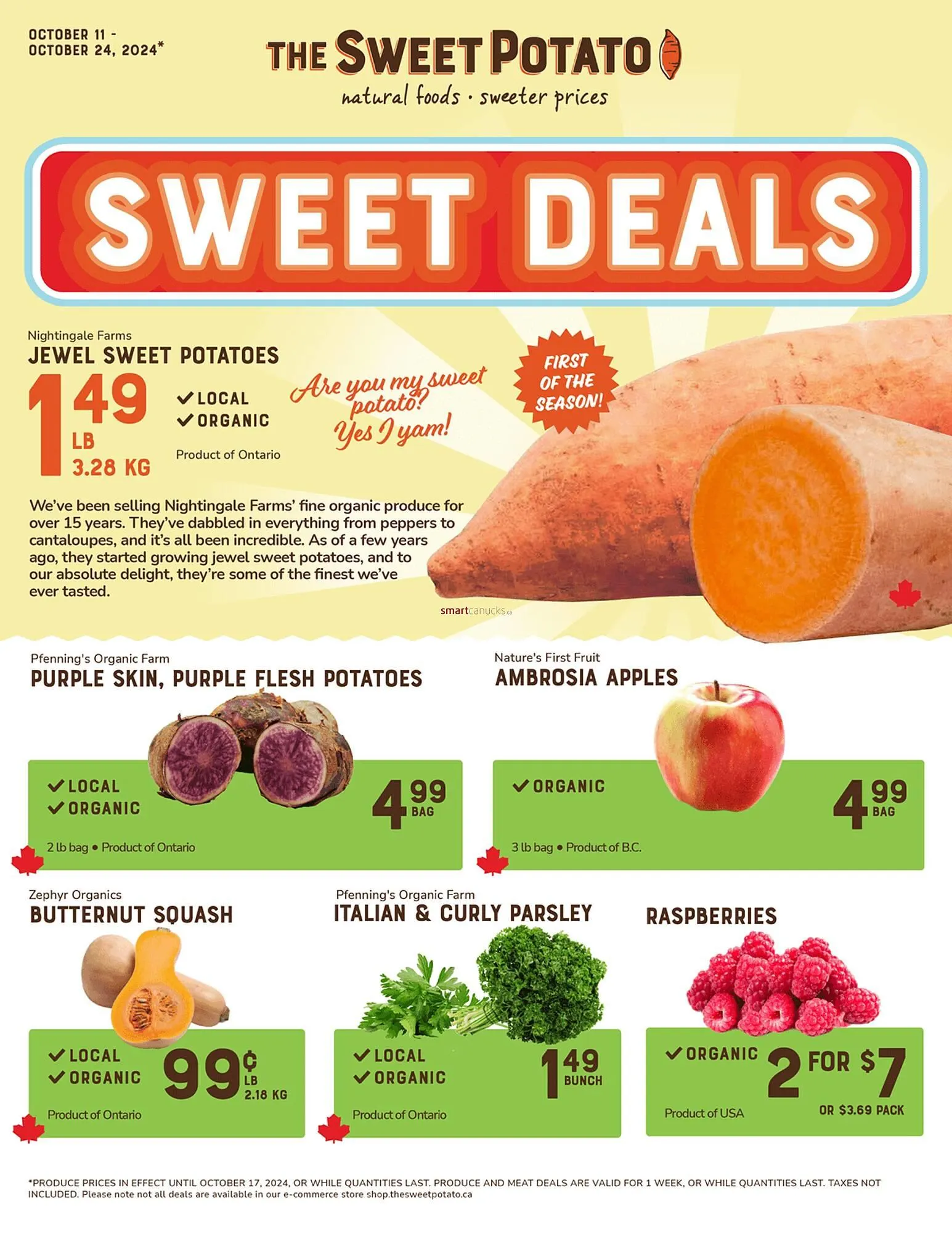 The Sweet Potato flyer from October 11 to October 17 2024 - flyer page 1