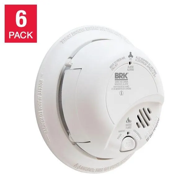 First Alert Hardwired Smoke and Carbon Monoxide Alarm, 6-pack