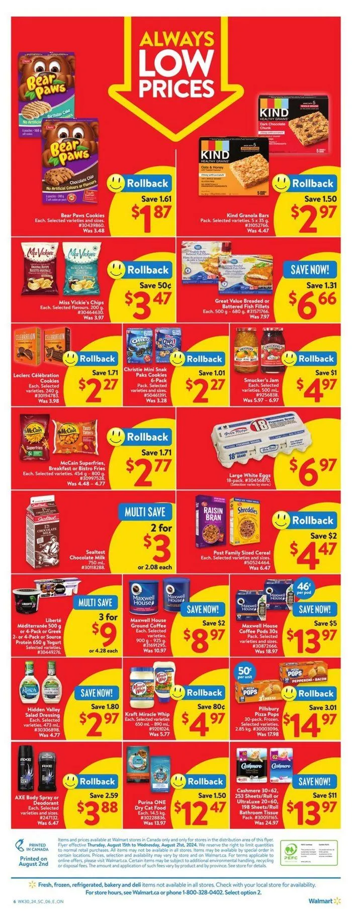 Walmart flyer from August 15 to August 21 2024 - flyer page 12