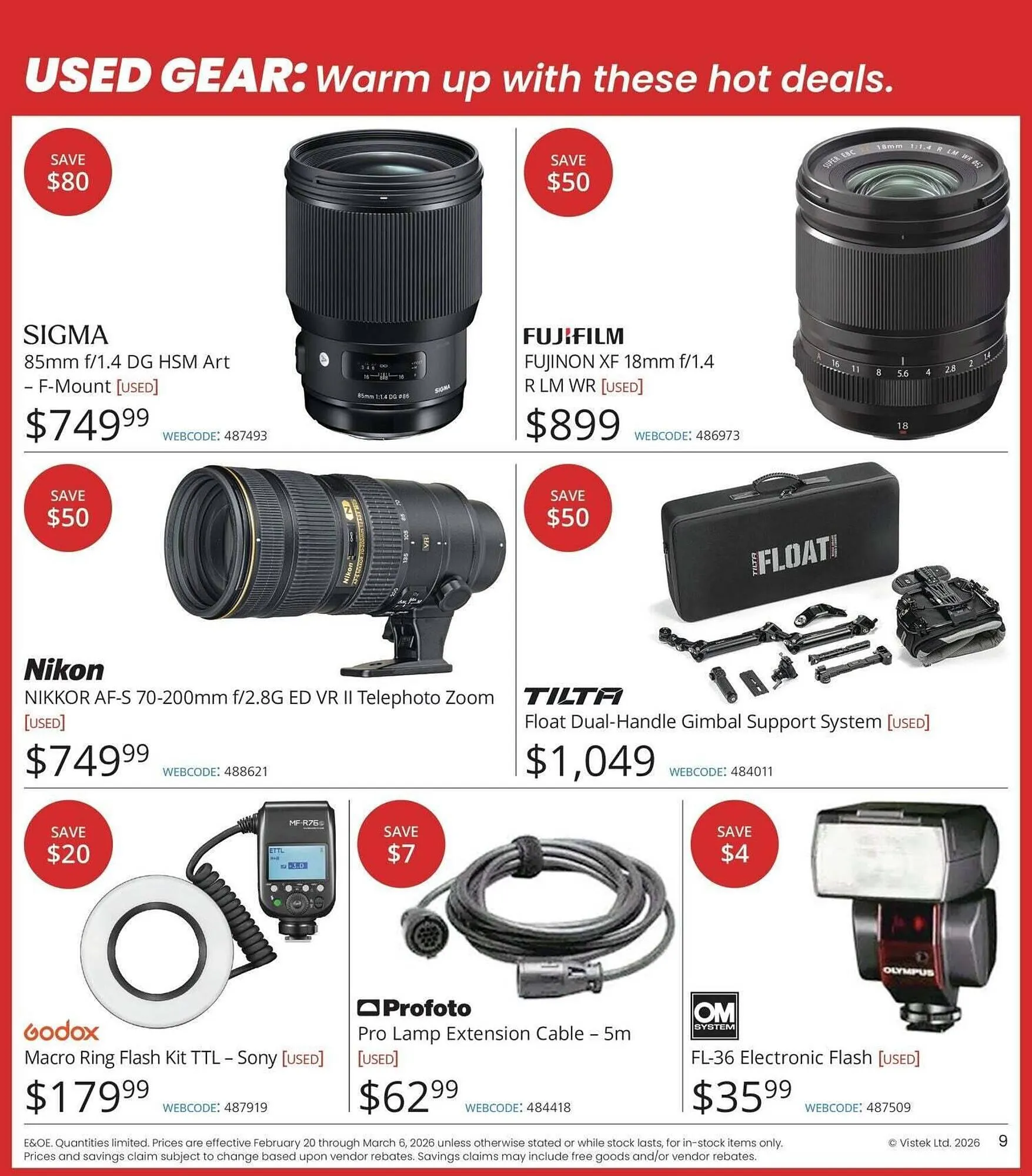 Vistek flyer from February 20 to February 27 2026 - flyer page 9