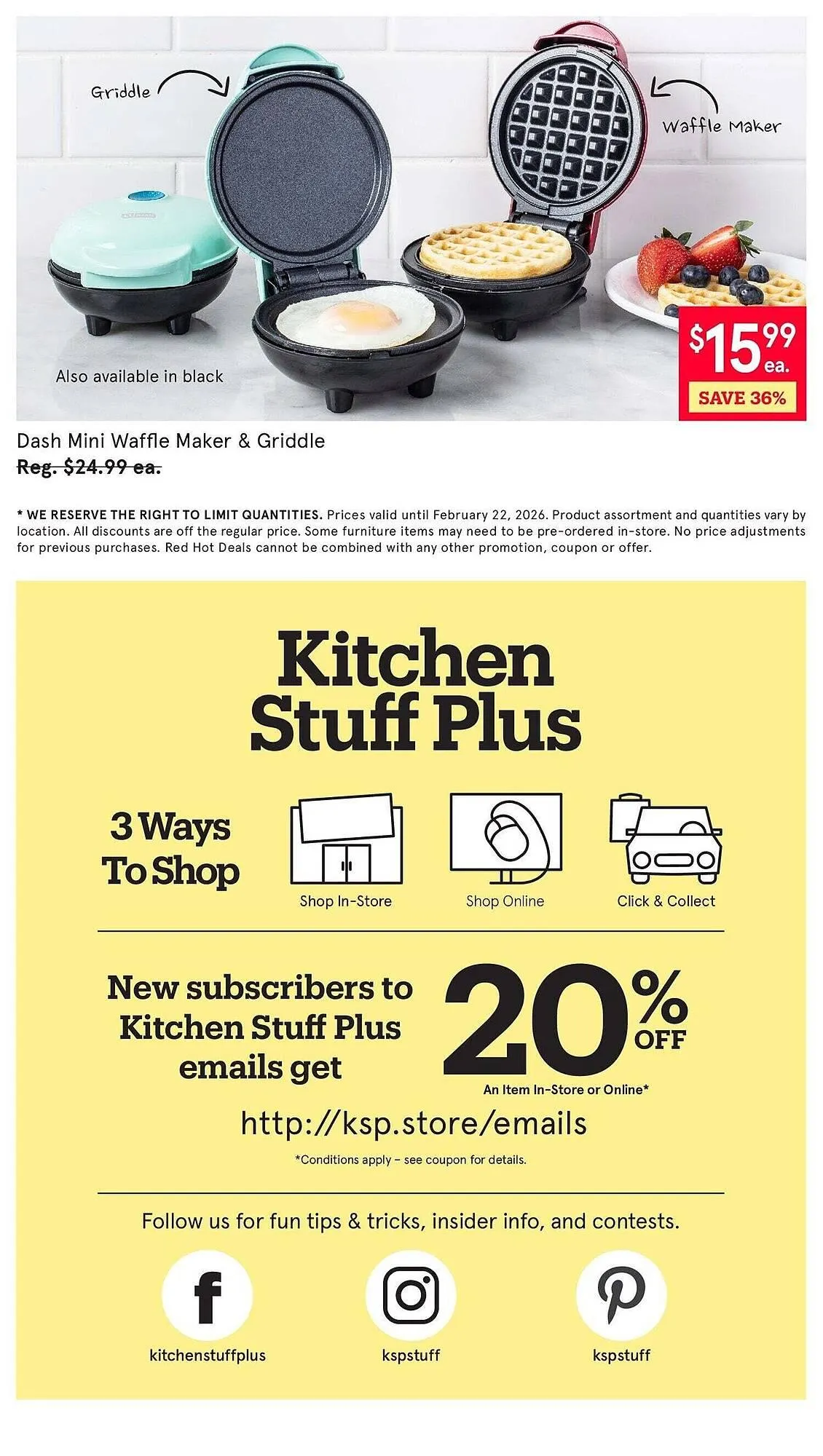 Kitchen Stuff Plus flyer from February 17 to February 23 2026 - flyer page 7
