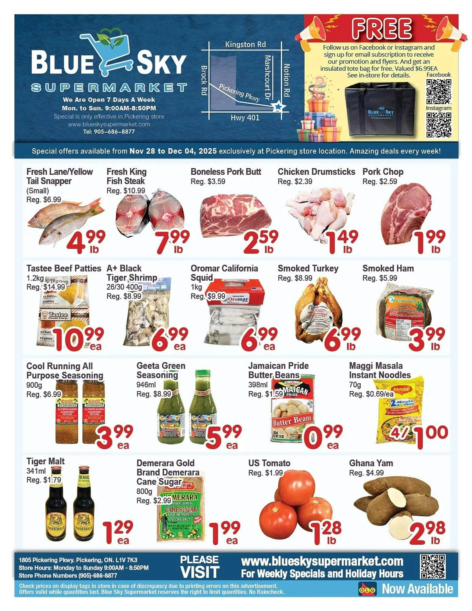 Blue Sky Supermarket flyer - 1