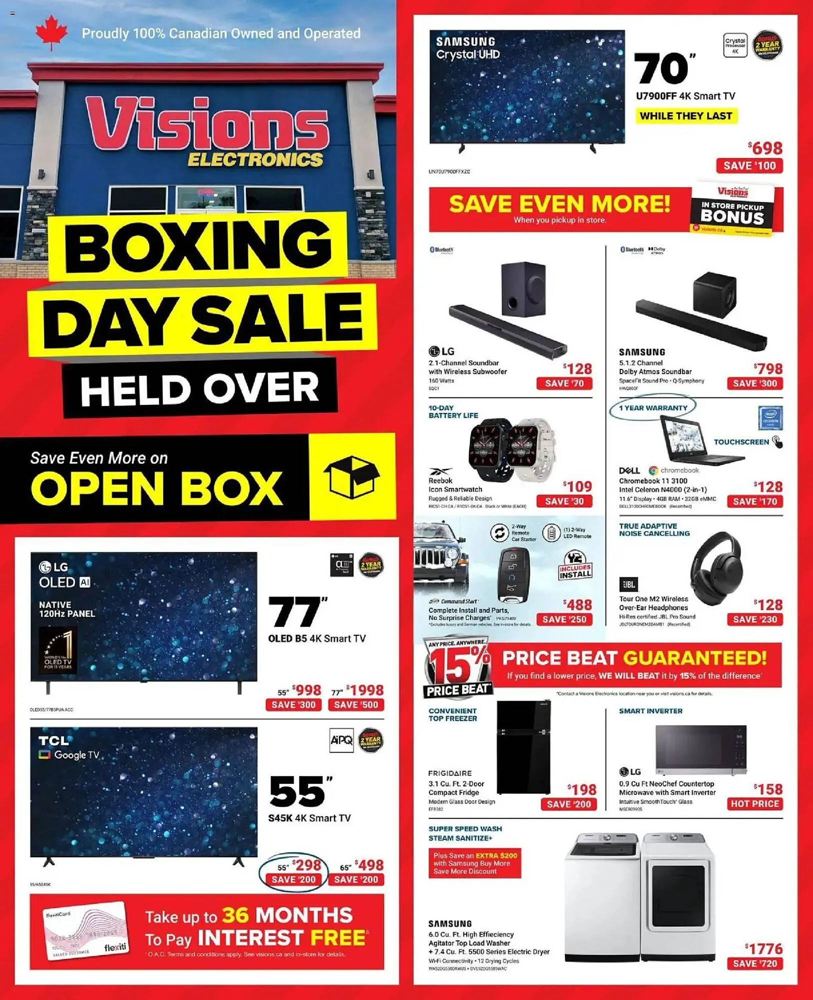Visions Electronics flyer from January 2 to January 8 2026 - flyer page 1