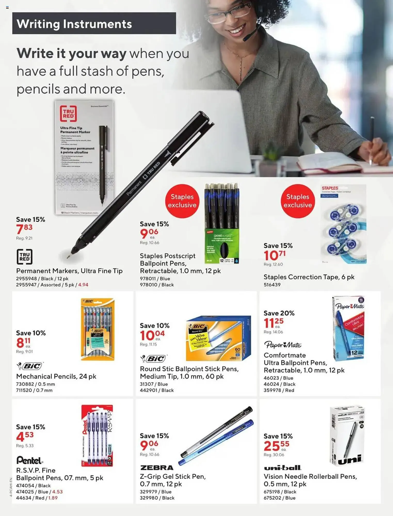 Staples flyer from March 5 to March 18 2025 - flyer page 4
