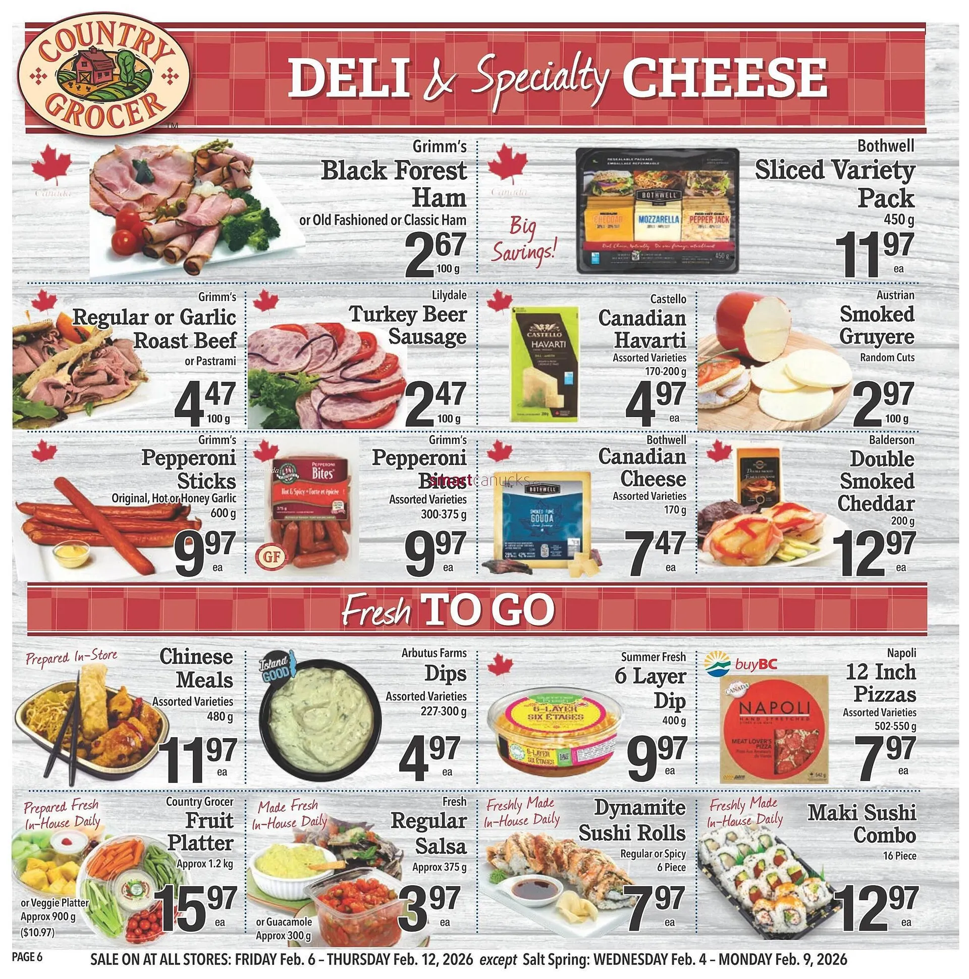 Country Grocer flyer from February 6 to February 12 2026 - flyer page 6